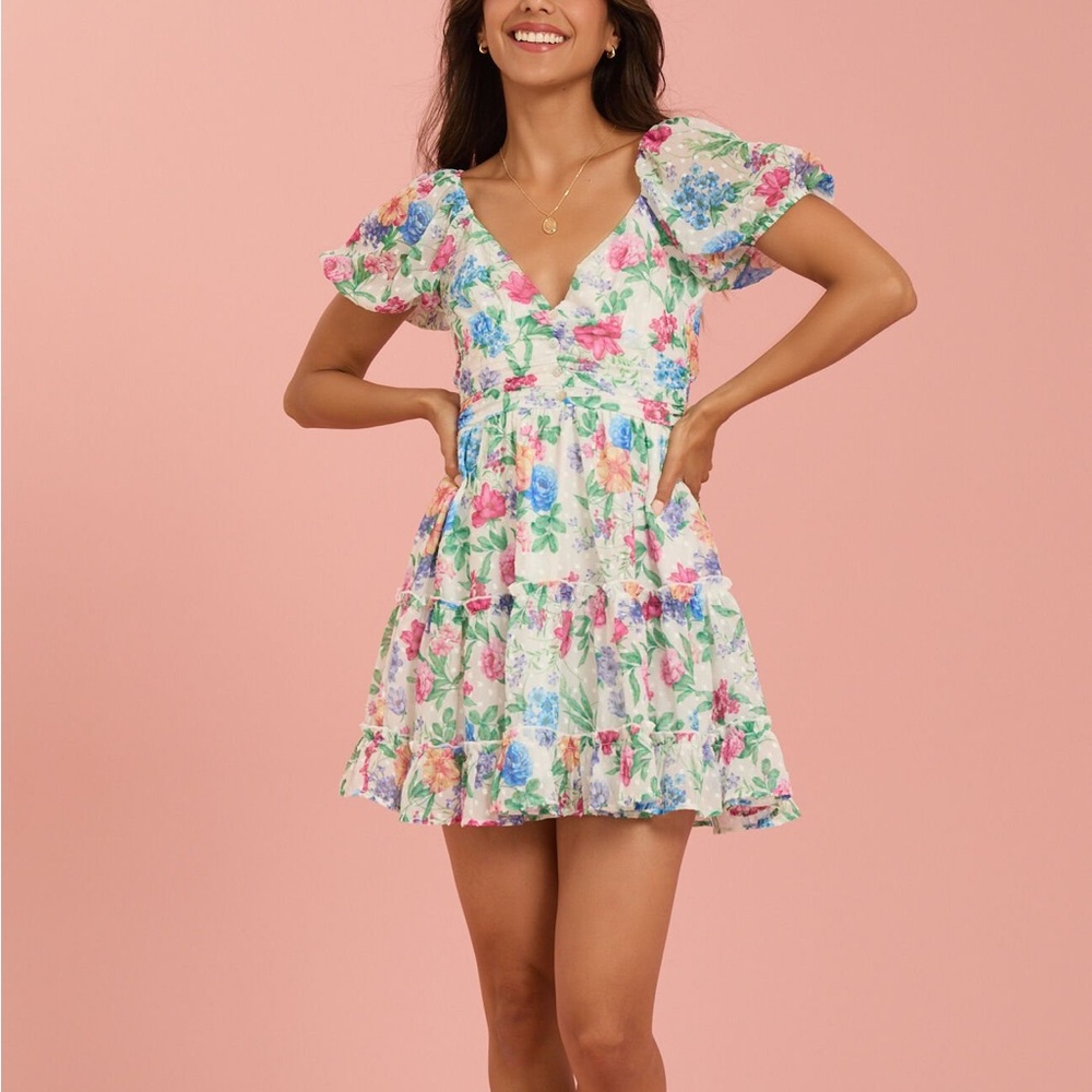 Floral V-Neck Dress